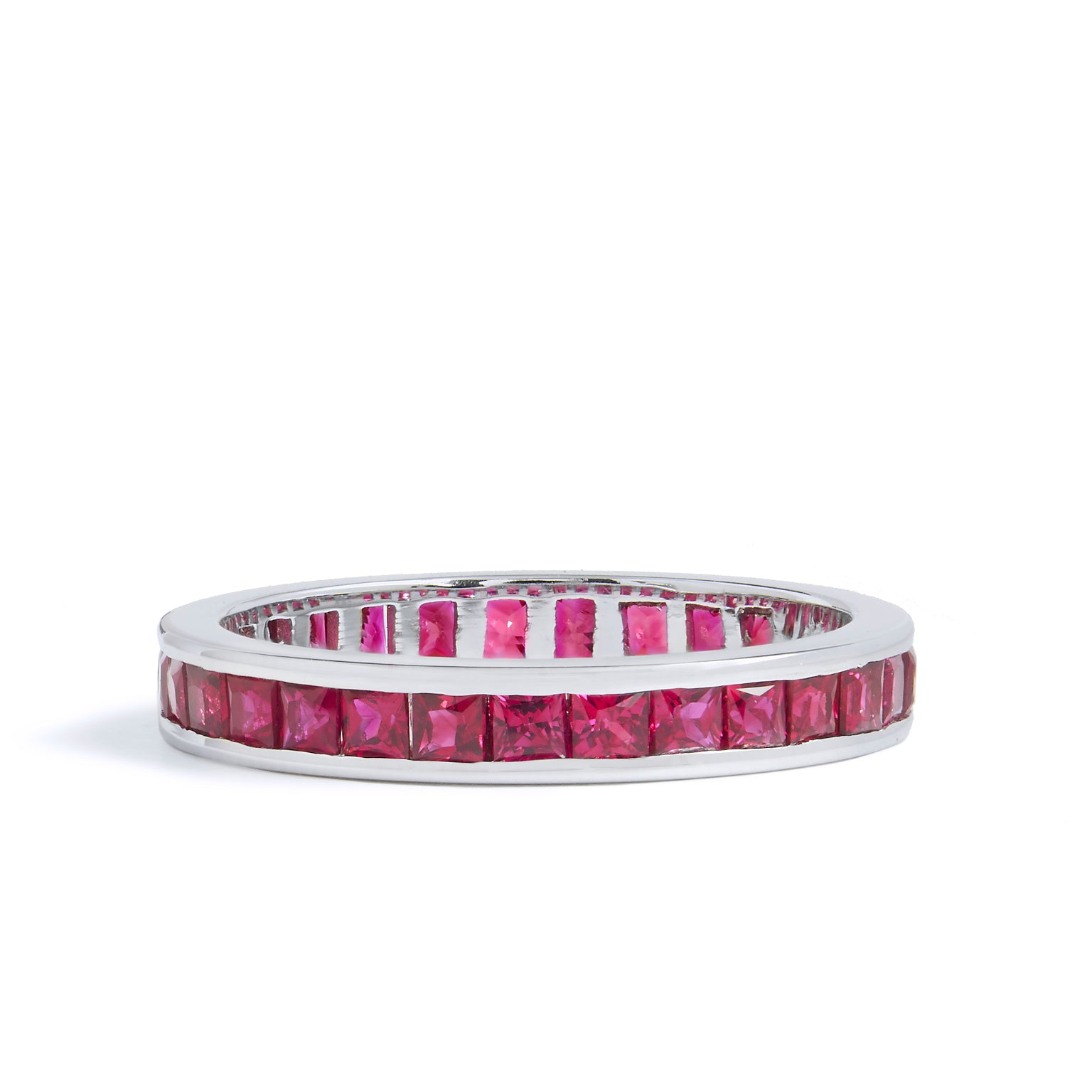Ruby Eternity Band Rings Curated by H