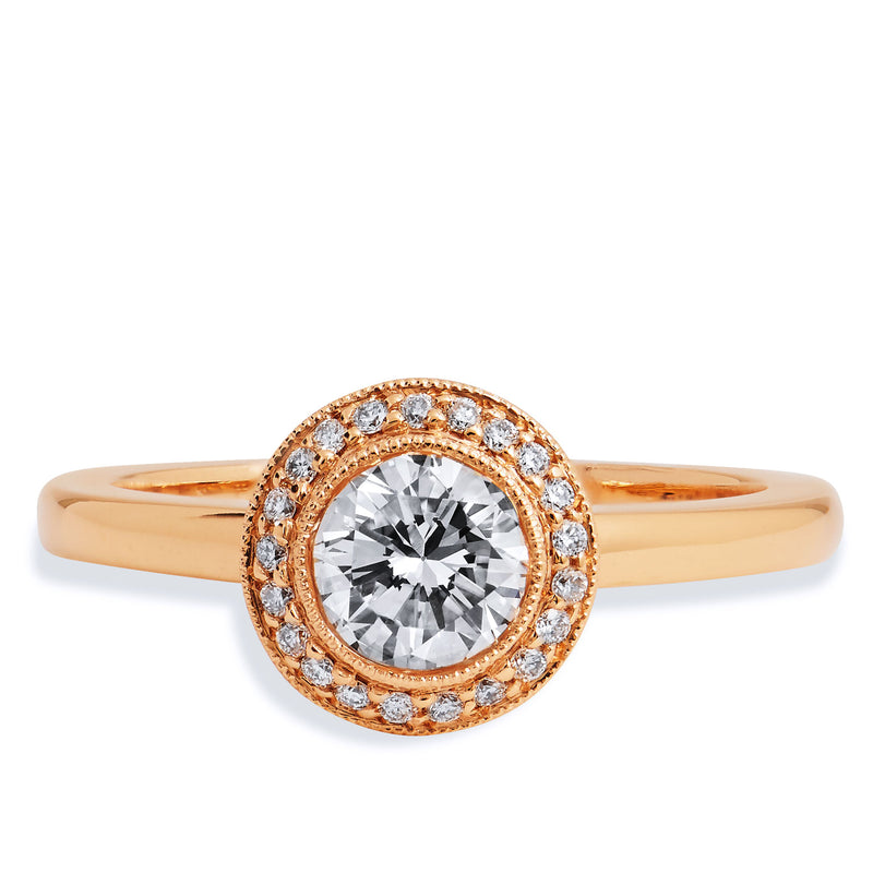 0.65 Carat Round Brilliant Cut Engagement Ring Engagement Rings H&H Jewels