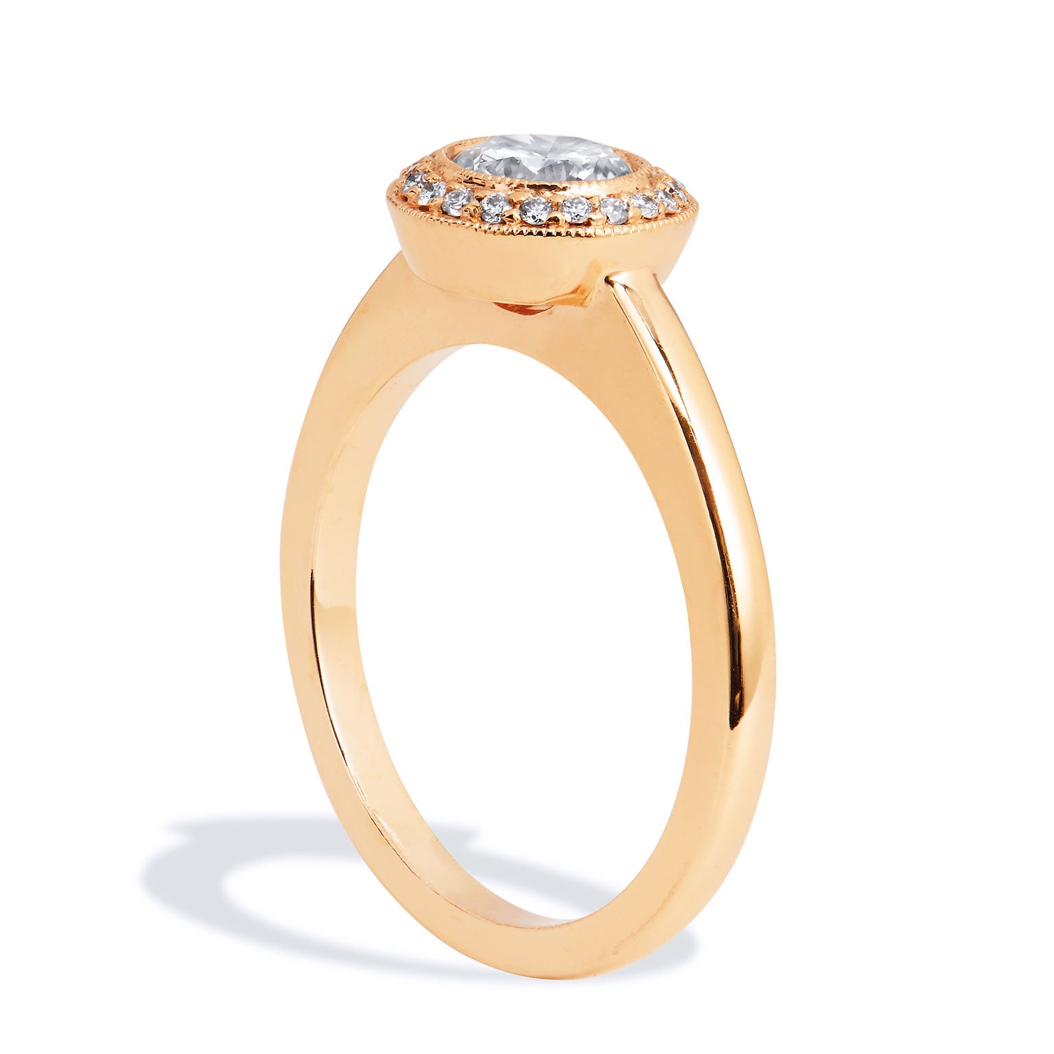 0.65 Carat Round Brilliant Cut Engagement Ring Engagement Rings H&amp;H Jewels