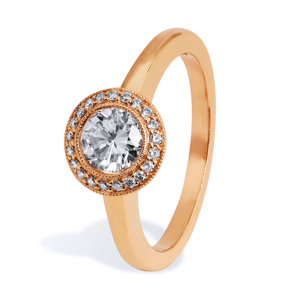 0.65 Carat Round Brilliant Cut Engagement Ring - Alternate View 1