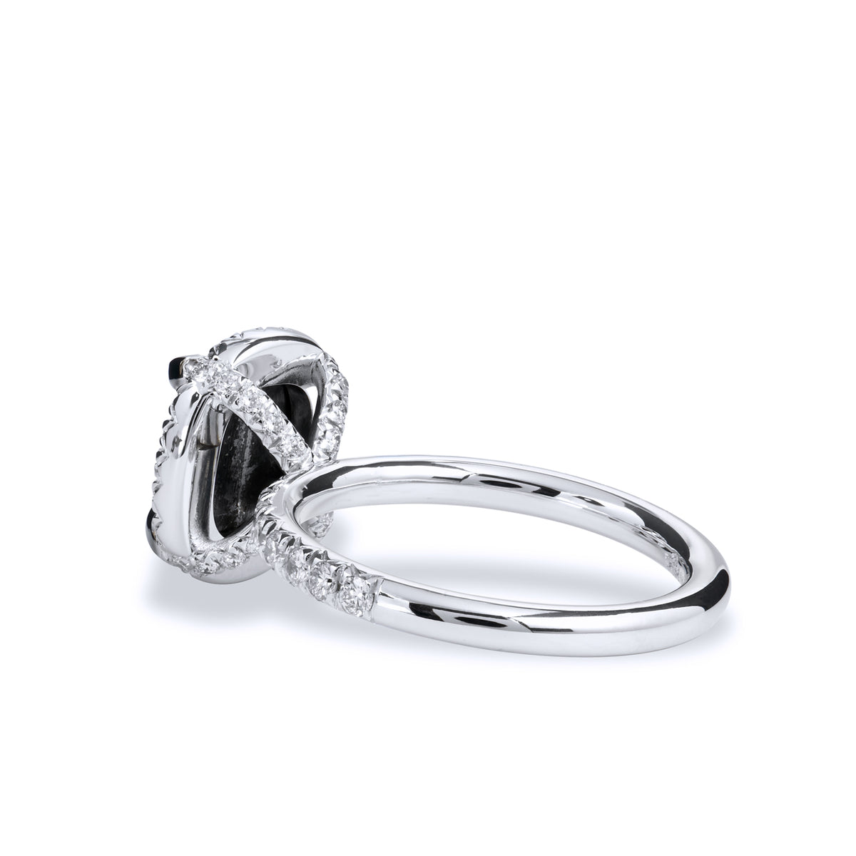1.94ct Black Diamond White Gold Ring - Alternate View 1