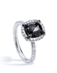 1.94ct Black Diamond White Gold Ring Rings H&H Jewels