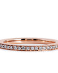 Rose Gold Diamond Eternity Band Rings H&H Jewels
