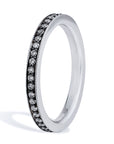 0.31 Carat Diamond With Rhodium Eternity Band Ring Rings H&H Jewels