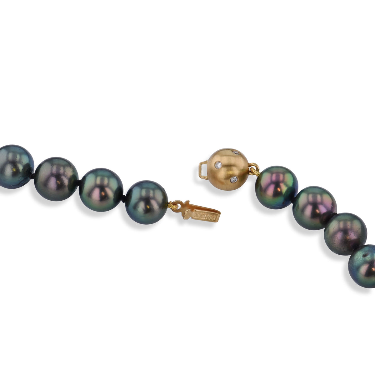 Fifty Black Akoya Pearl Necklace - Alternate View 1