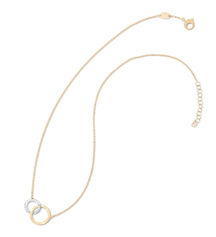 18kt Yellow Gold and Diamond Jaipur Collection Small Pendant Necklace - Alternate View 2
