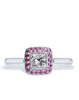 0.40ct Diamond and Pink Sapphire Ring Rings H&H Jewels
