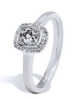 0.75 Carat Old Mine Cut Diamond Gold Engagement Ring Engagement Rings H&H Jewels