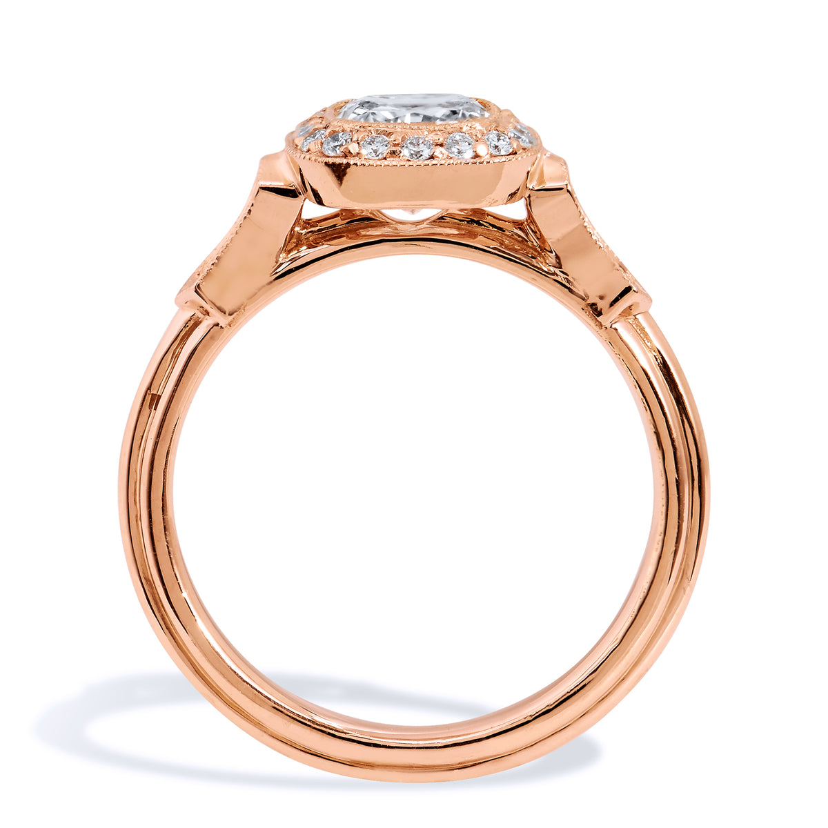 1.03 Carat Radiant Cut Engagement Ring - Alternate View 2