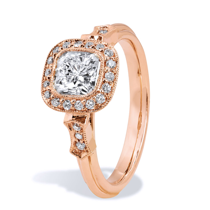 1.03 Carat Radiant Cut Engagement Ring Engagement Rings H&H Jewels