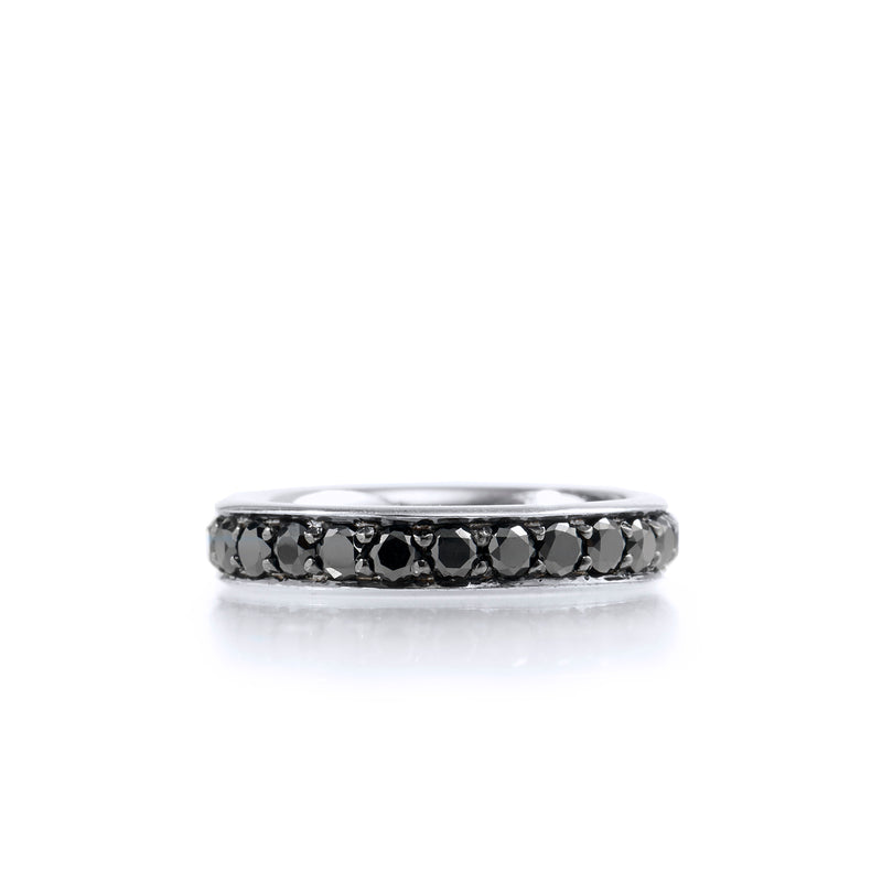 1.65 Carat Black Diamond Band Ring Rings H&H Jewels