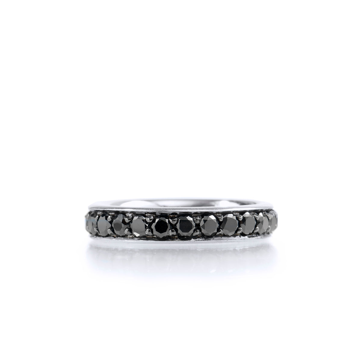 1.65 Carat Black Diamond Band Ring Rings H&H Jewels