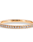 0.23 Carat Diamond 18 Karat Rose Gold Eternity Band Ring Rings H&H Jewels