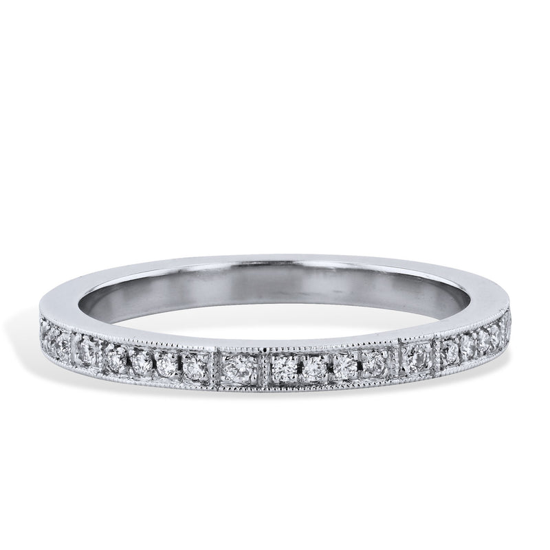 0.19 Carat Diamond Pave Band Ring Rings H&H Jewels