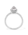 Rough Natural Diamond Palladium Engagement Ring Engagement Rings H&H Jewels