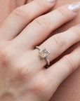 Rough Natural Diamond Palladium Engagement Ring Engagement Rings H&H Jewels