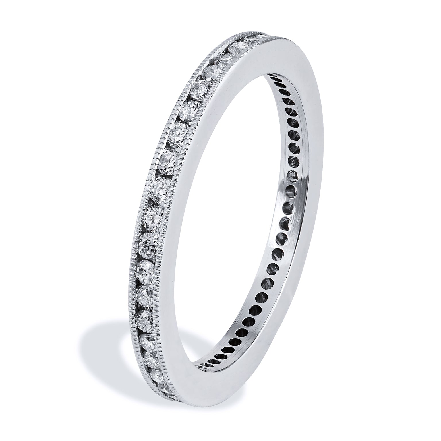 Brilliant Cut Diamond Band Ring Rings H&amp;H Jewels