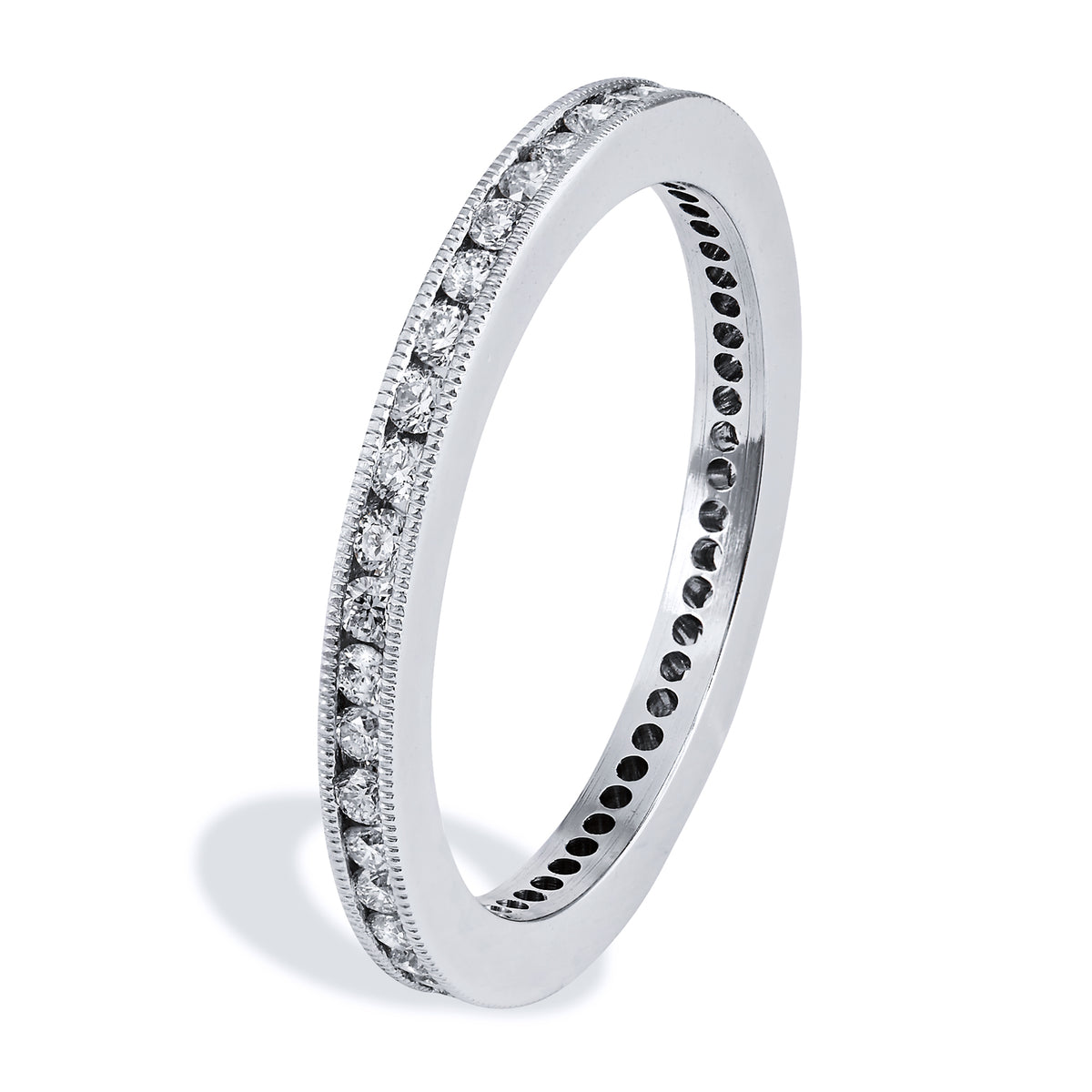 Brilliant Cut Diamond Band Ring - Alternate View 2