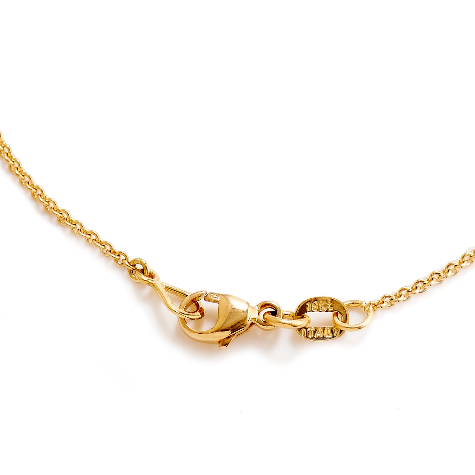 18 Karat Yellow Gold 0.43 Carat Diamond Pave Crescent Moon Pendant Necklace Necklaces H&amp;H Jewels