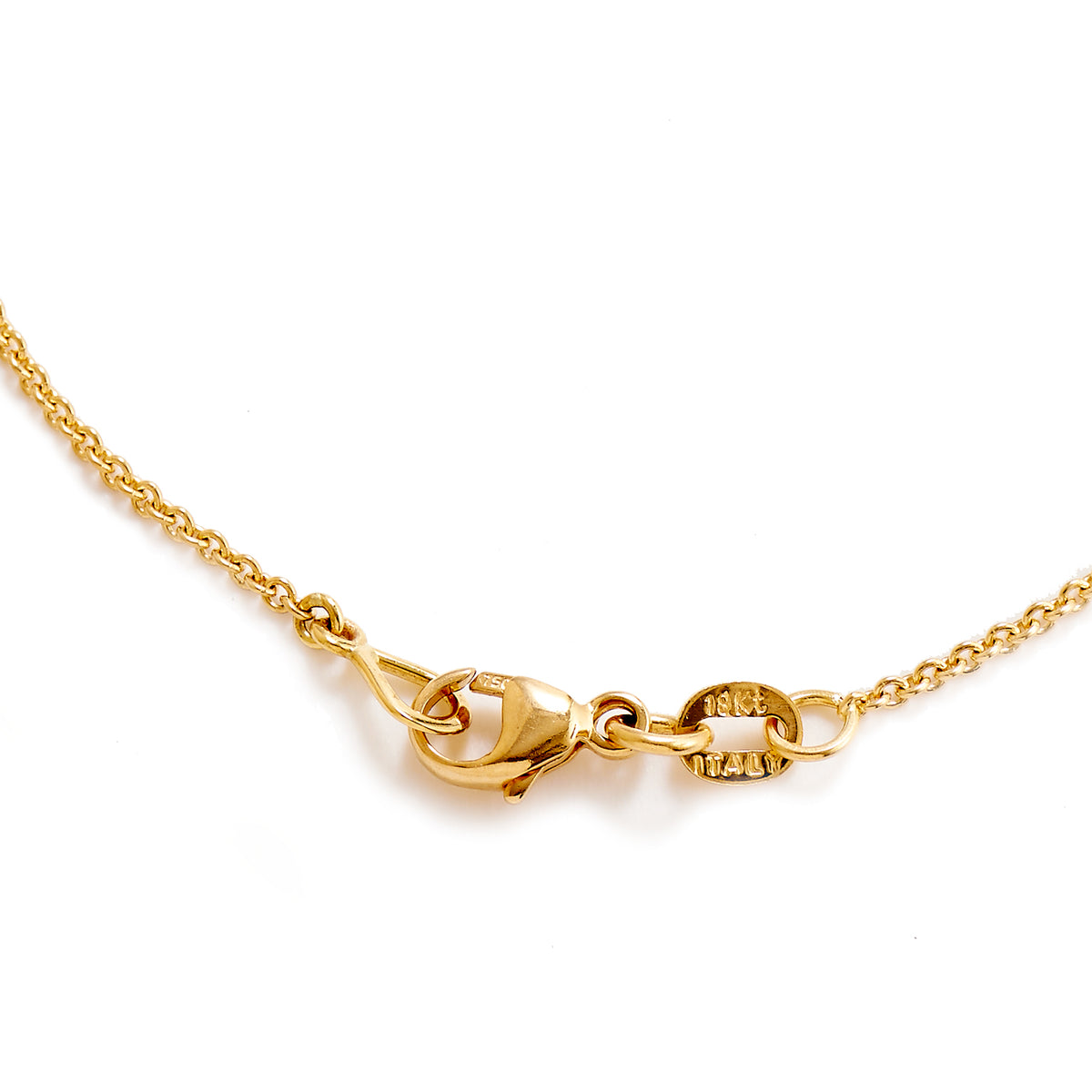 18 Karat Yellow Gold 0.43 Carat Diamond Pave Crescent Moon Pendant Necklace - Alternate View 3