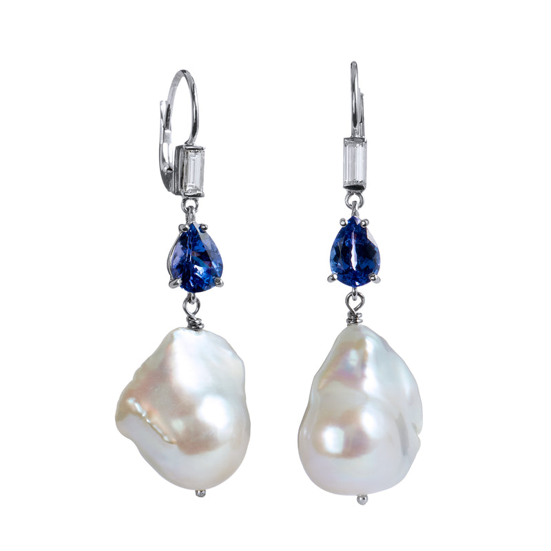 Fresh Water Baroque Pearl Drop Earrings Earrings H&H Jewels