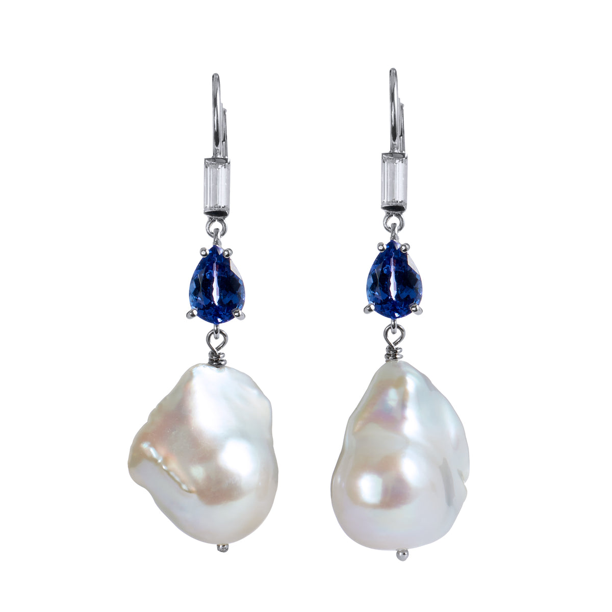 Fresh Water Baroque Pearl Drop Earrings Earrings H&H Jewels