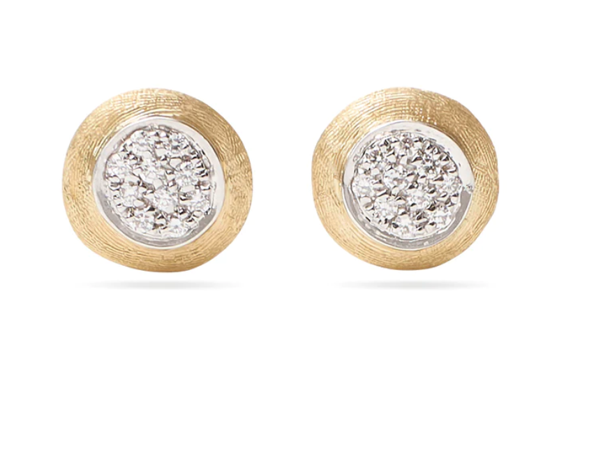 18kt Yellow and White Gold Diamond Stud Earrings Earrings Marco Bicego