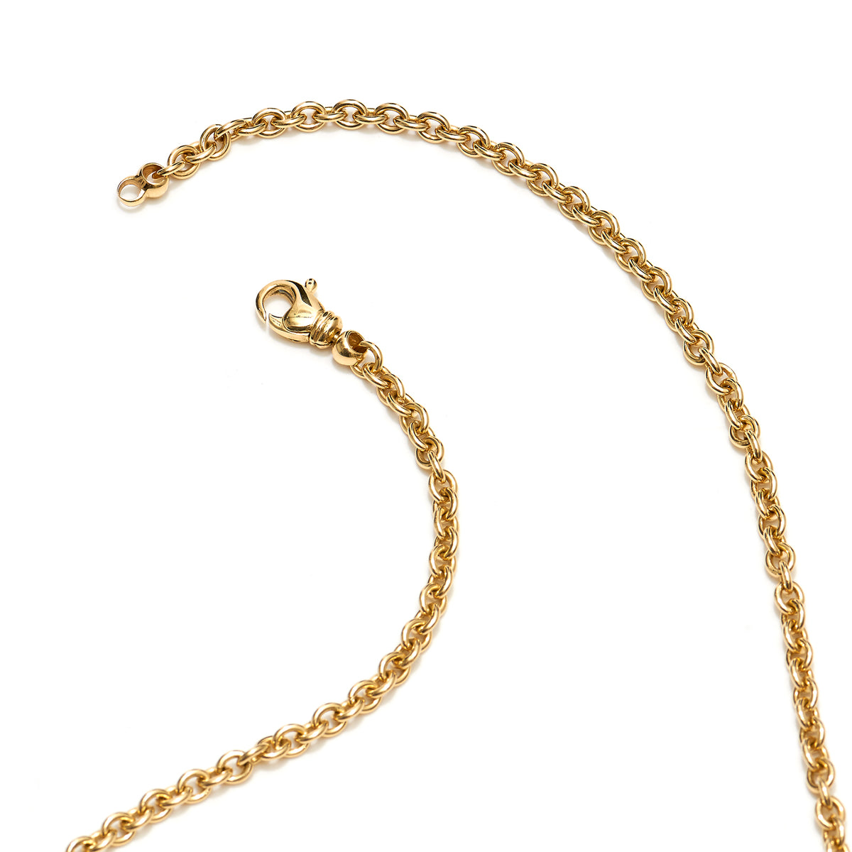 Oval Shape Pave Diamond Necklace - Alternate View 5