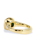 1.18 Carat Emerald Yellow Gold Ring Rings H&H Jewels