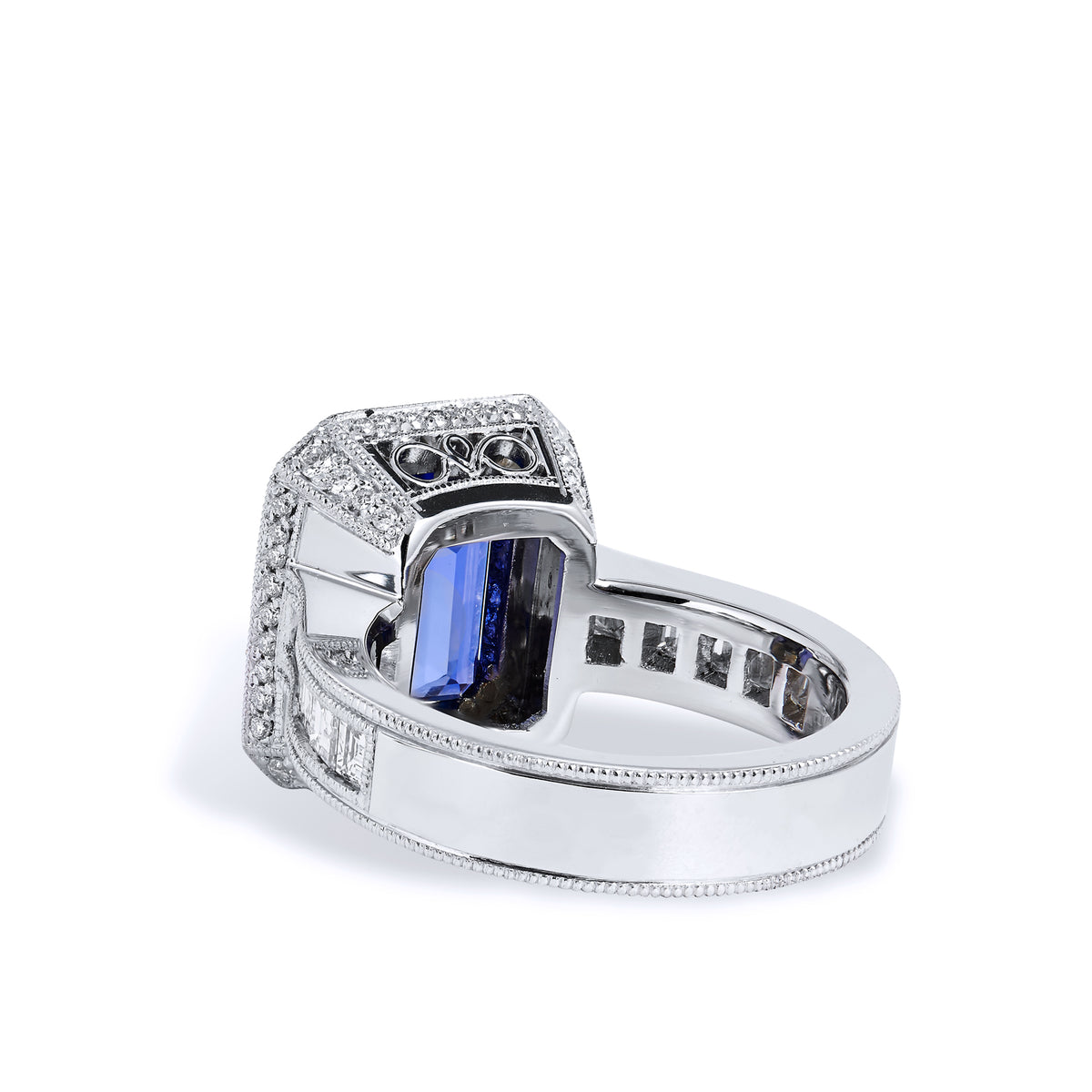 4.91 Carat Tanzanite Diamond Ring - Alternate View 4