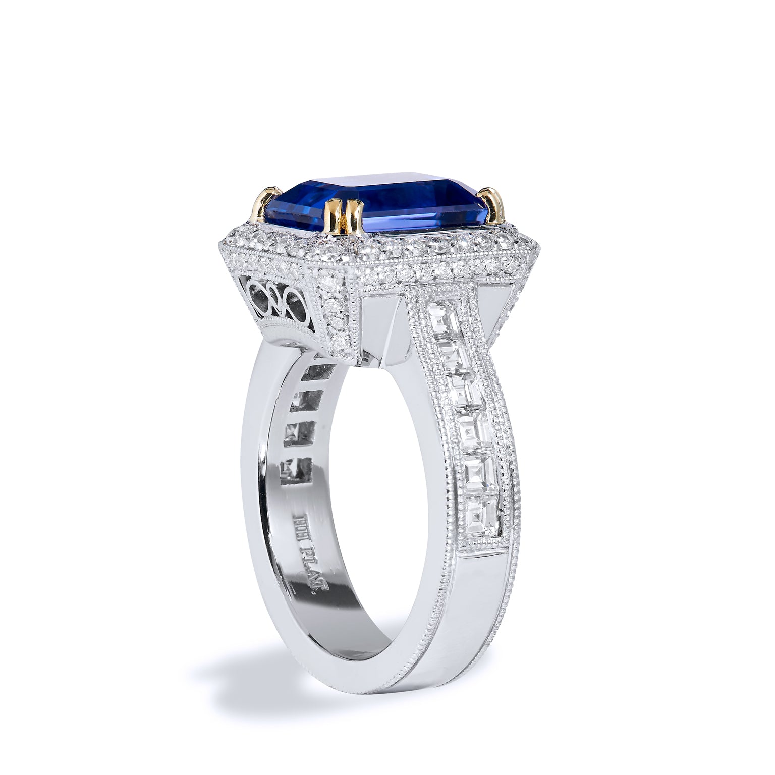 4.91 Carat Tanzanite Diamond Ring Rings H&amp;H Jewels