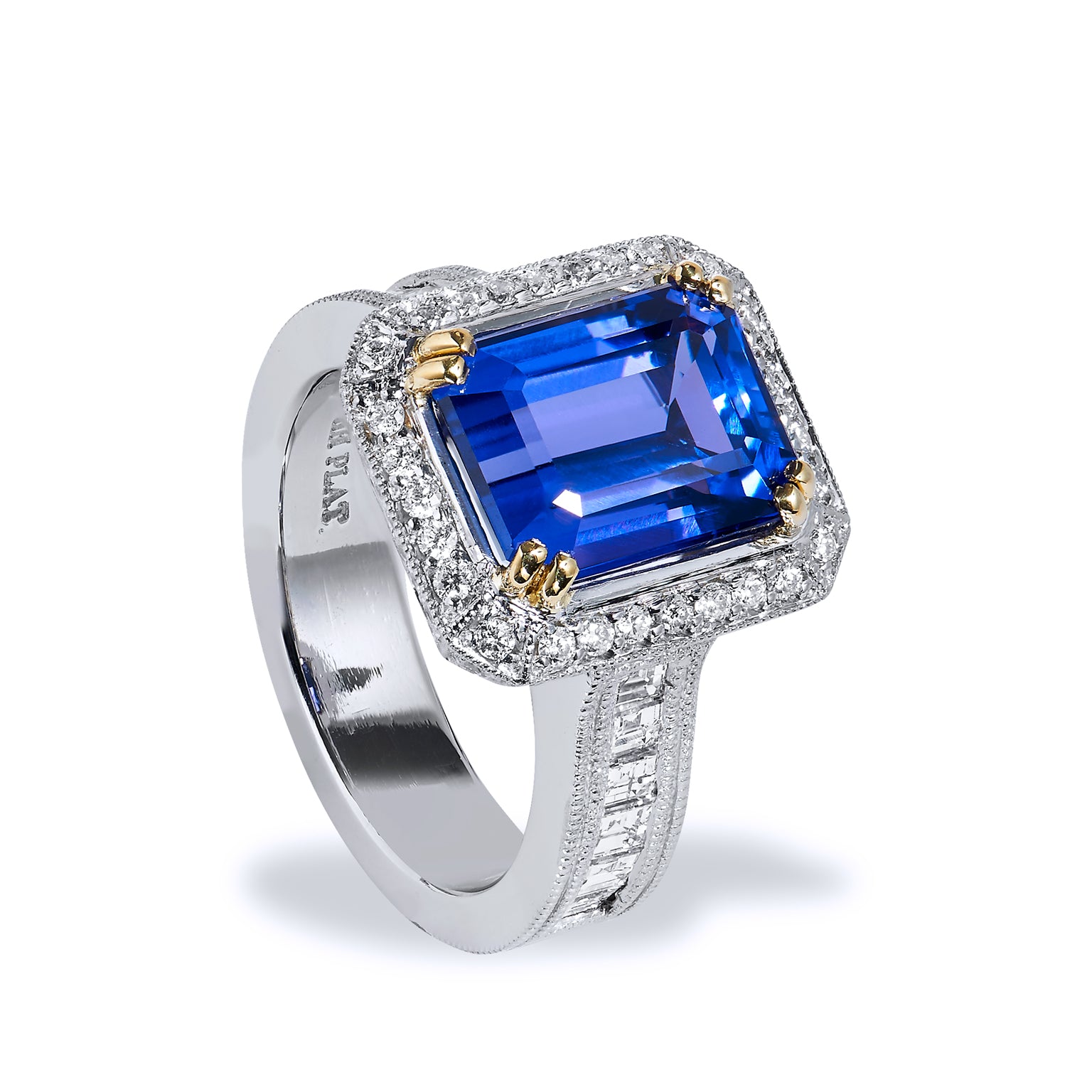 4.91 Carat Tanzanite Diamond Ring Rings H&amp;H Jewels