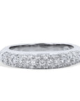 0.50 Carat Pave-Set Diamond Band Ring Rings Estate & Vintage