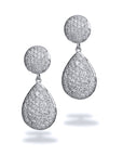 4.05 Carat Diamond Pave Earrings Earrings Curated by H