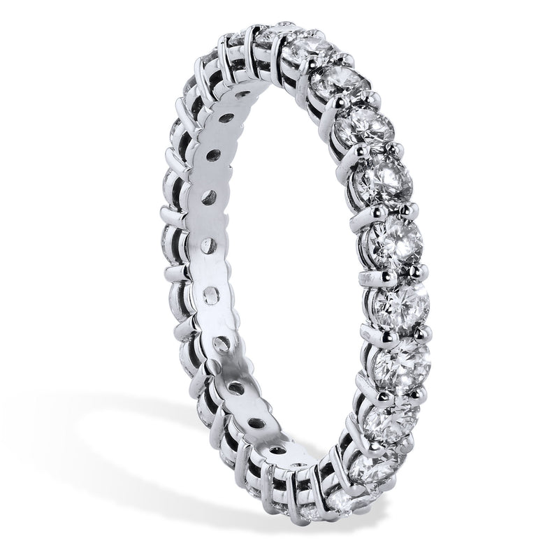 3.00 Carat Shared Prong Diamond Band Rings H&H Jewels