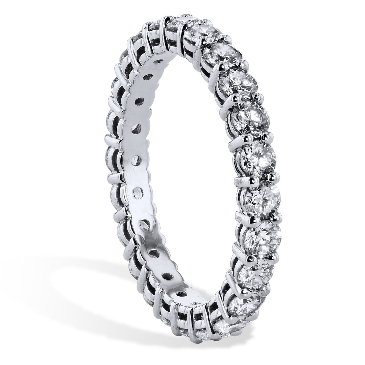 3.00 Carat Shared Prong Diamond Band - Alternate View 1