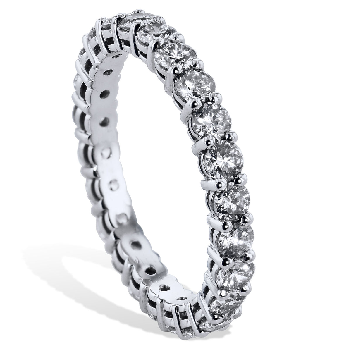 3.00 Carat Shared Prong Diamond Band - Alternate View 2