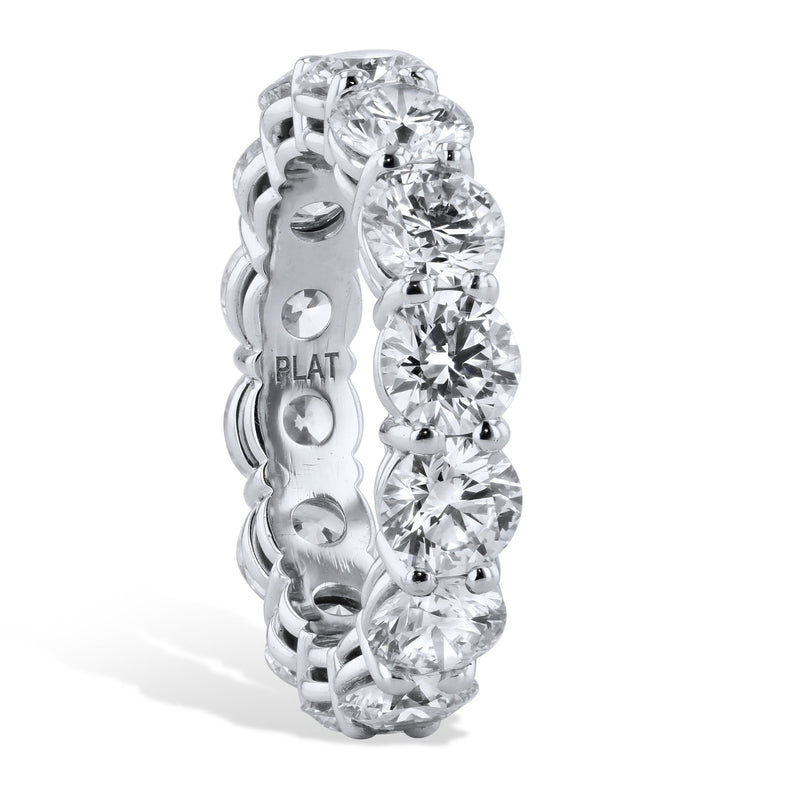 5.83 Carat Diamond Shared-Prong Eternity Band Ring Rings H&H Jewels