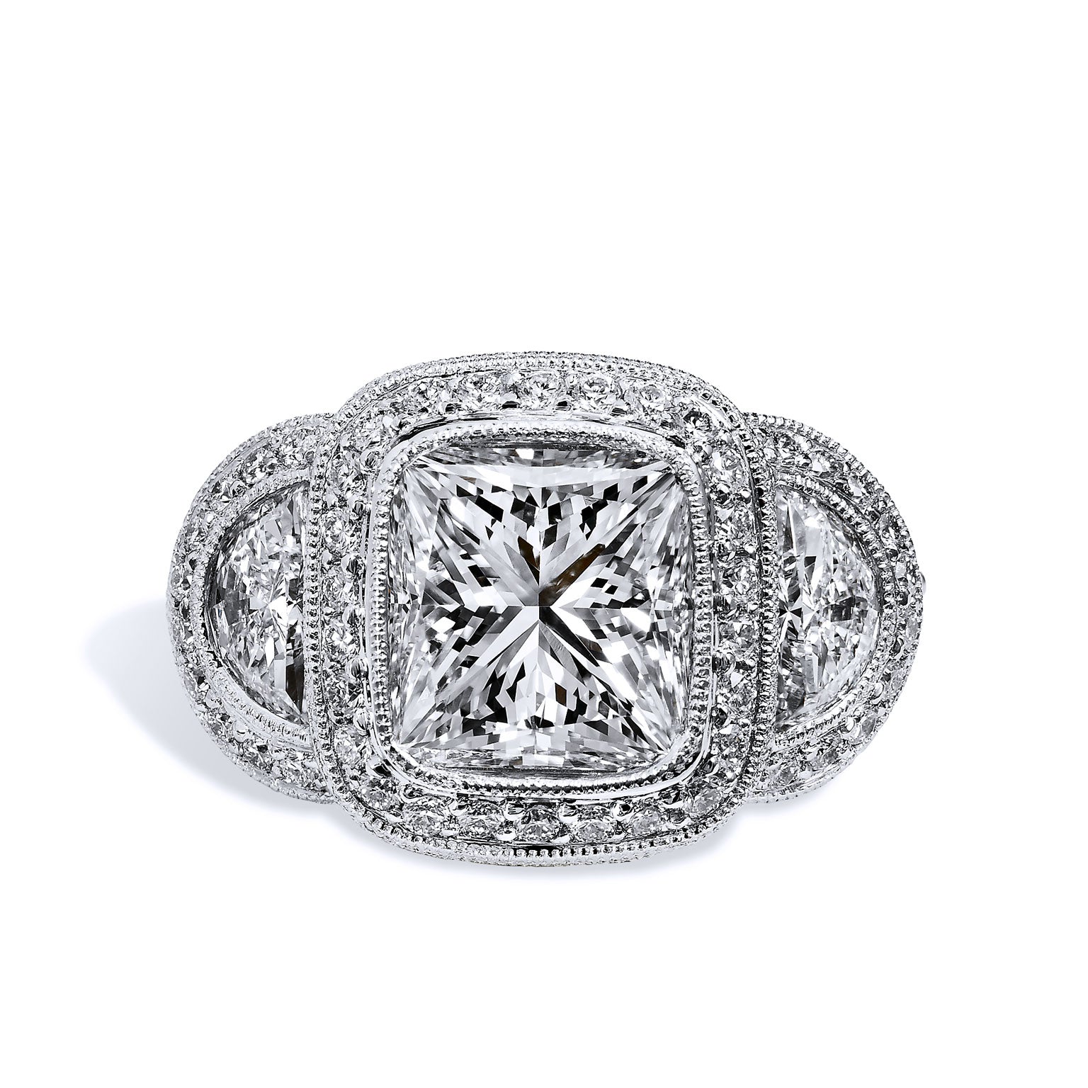 3.47 Carat Diamond Engagement Ring Rings H&amp;H Jewels