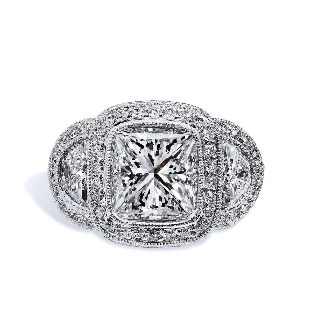 3.47 Carat Diamond Engagement Ring Rings H&H Jewels