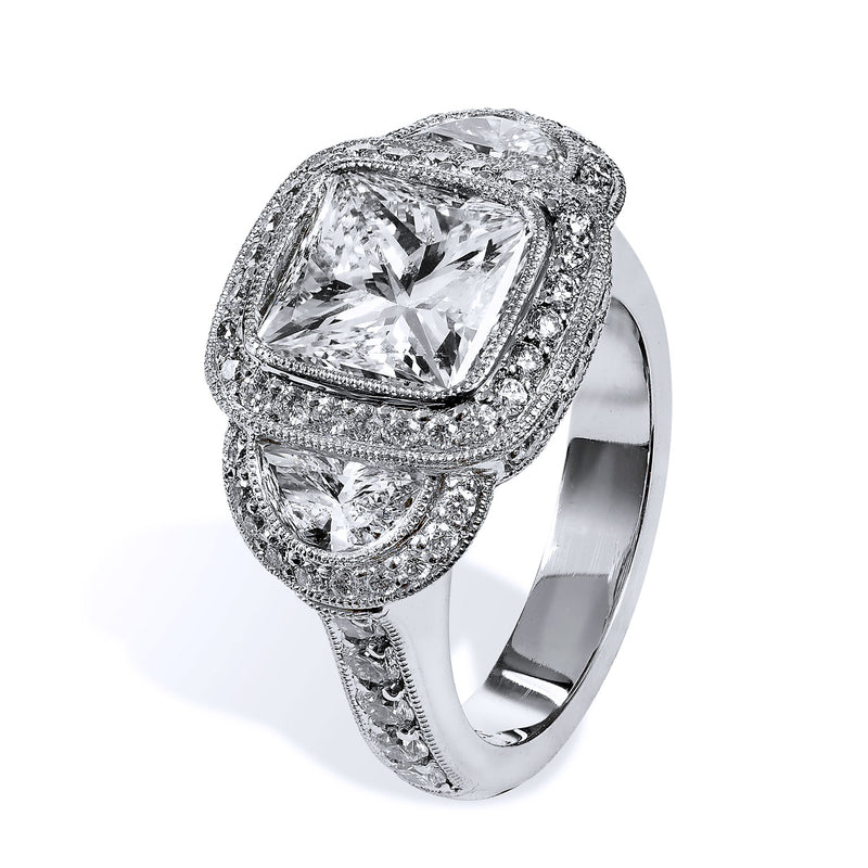 3.47 Carat Diamond Engagement Ring Rings H&H Jewels
