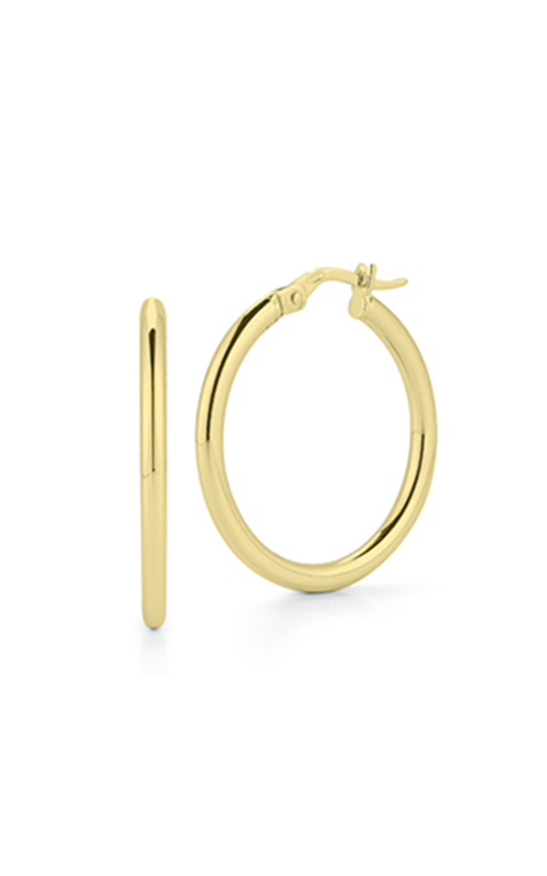 18K Yellow Gold 25mm Perfect Hoop Earrings Earrings Roberto Coin