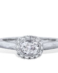 0.76 Carat Old Mine Cushion Cut Engagement Ring Engagement Rings H&H Jewels