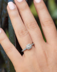 0.76 Carat Old Mine Cushion Cut Engagement Ring Engagement Rings H&H Jewels