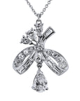 Diamond And Platinum Ornate Pendant Necklace Necklaces Estate & Vintage