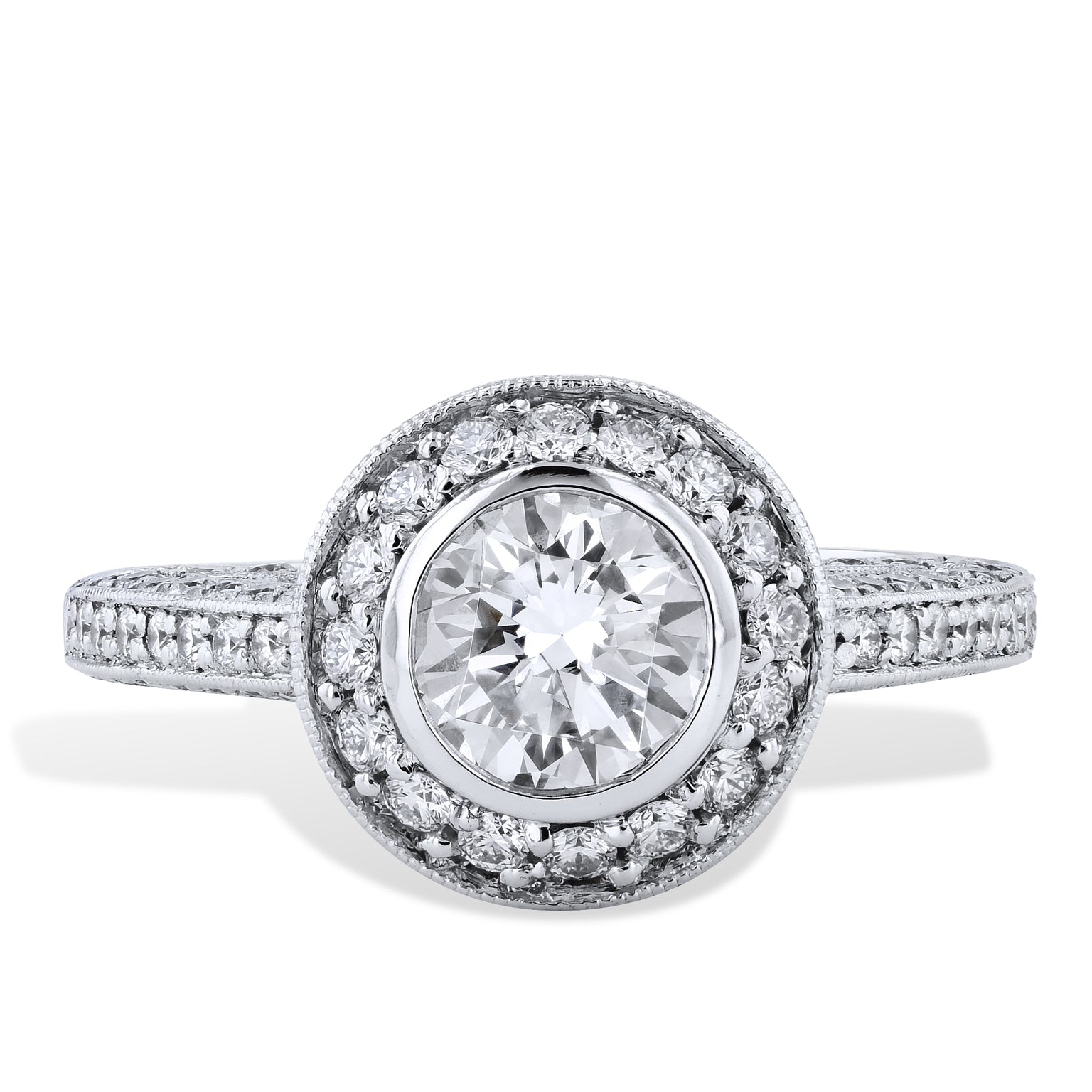 1.02 Carat Diamond Engagement Ring Engagement Rings H&amp;H Jewels