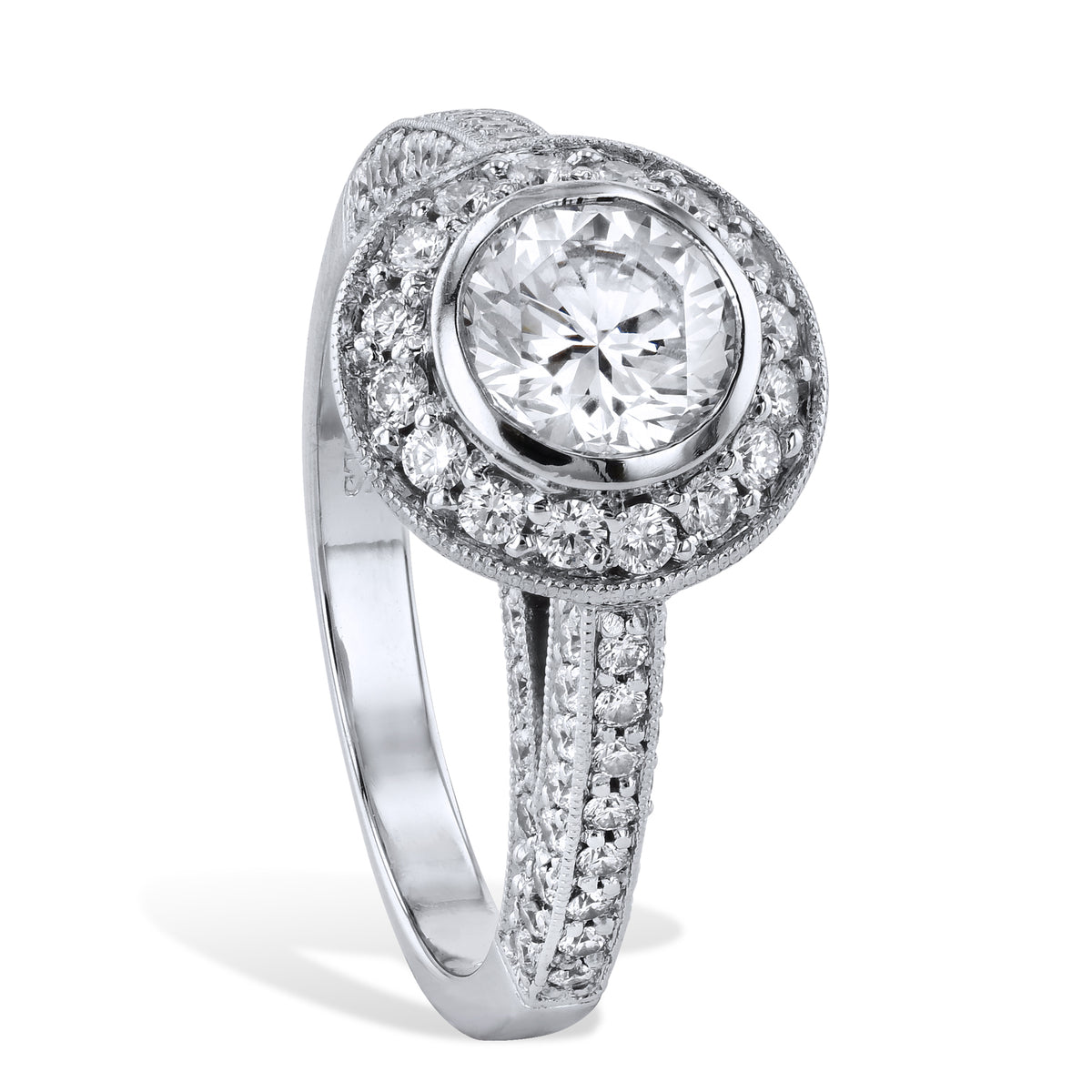 1.02 Carat Diamond Engagement Ring - Alternate View 1