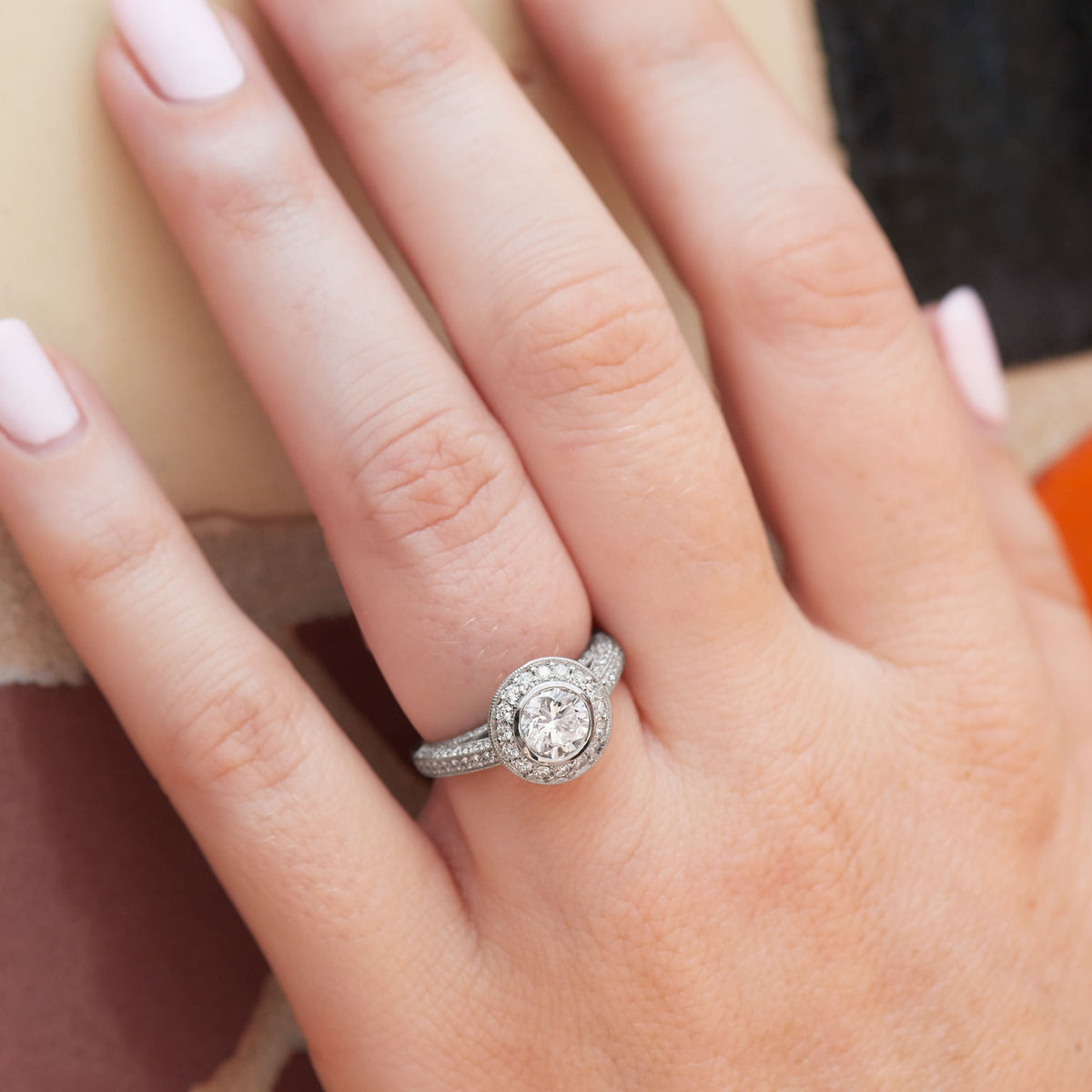 1.02 Carat Diamond Engagement Ring - Alternate View 2