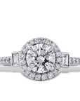 1.00 Carat Round Diamond Engagement Ring Engagement Rings H&H Jewels