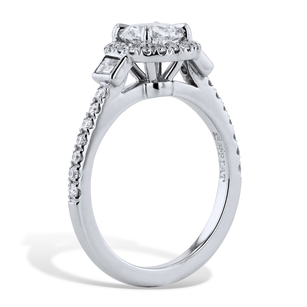 1.00 Carat Round Diamond Engagement Ring - Alternate View 2